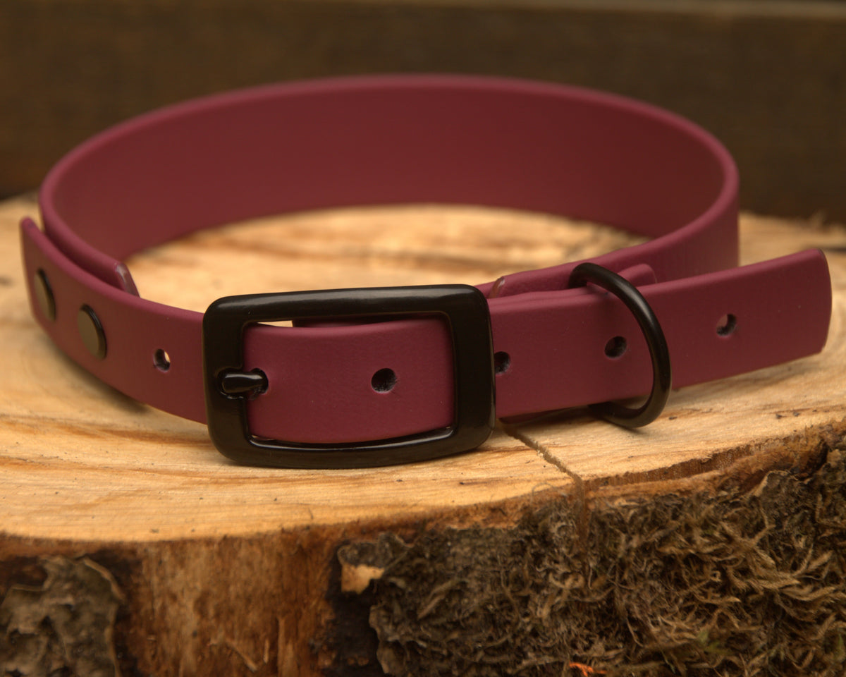 Hundehalsband Beta Biothane® – Bordeaux Rot