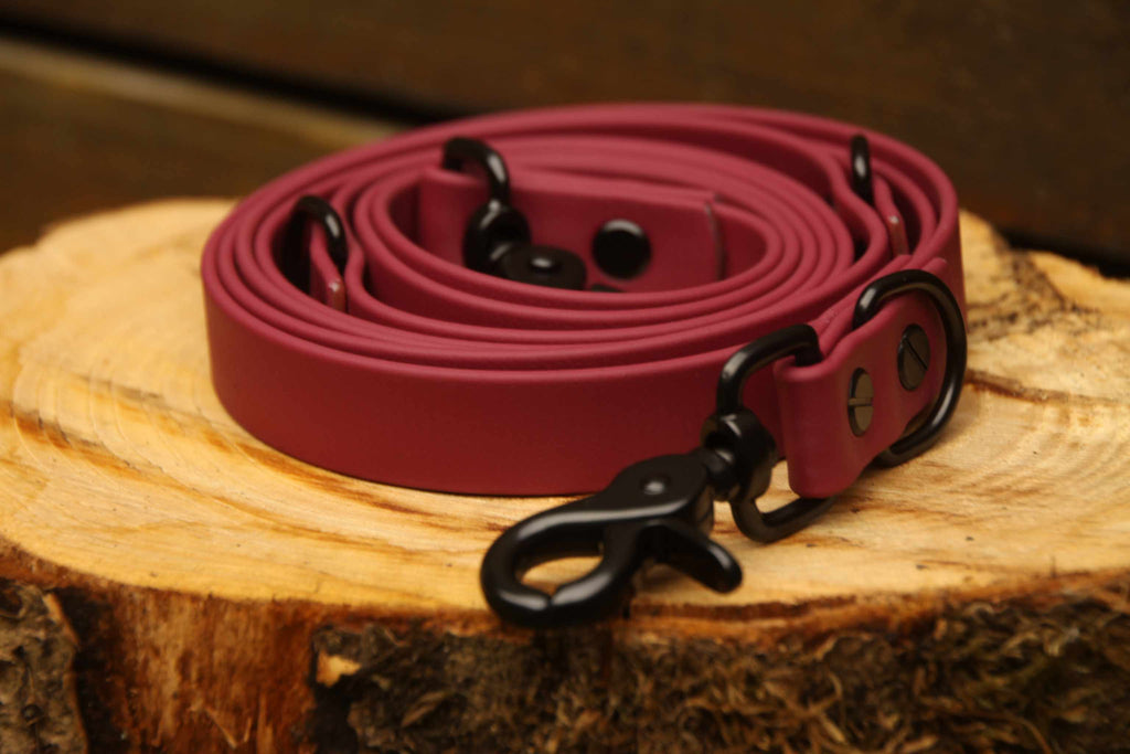 Bordeaux Rote BioThane® Hundeleine von LURO BERLIN